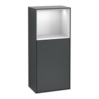 V&B Seitenschrank Finion 41,8x93,6cm, l, Rg o wh. m, md bl. m Lac