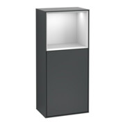 V&B Seitenschrank Finion 41,8x93,6cm, l, Rg o wh. m, md bl. m Lac