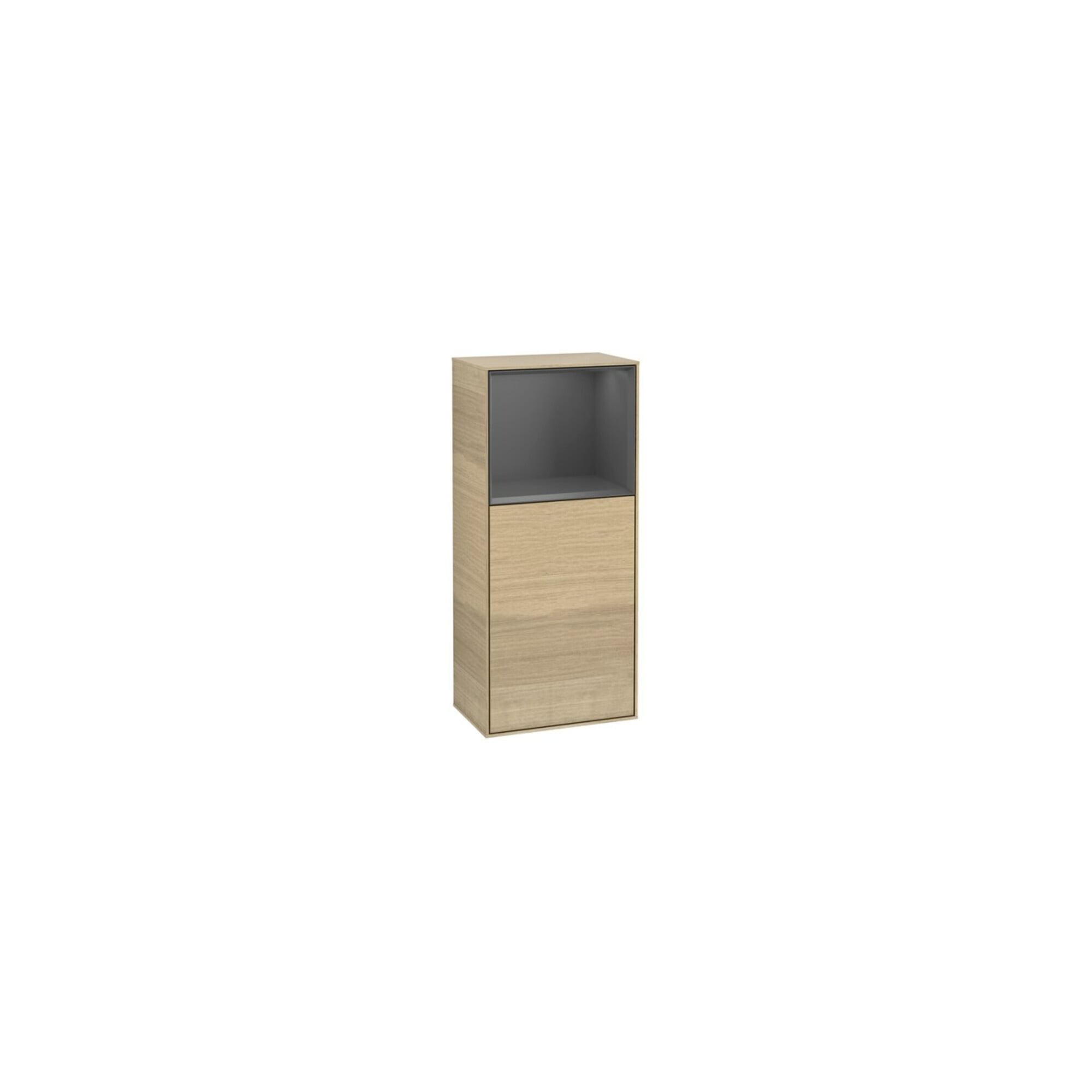 V&B Seitenschrank Finion 41,8x93,6cm, l, Rg ob Anthrac. m, Oa ven ; Villeroy & Boch