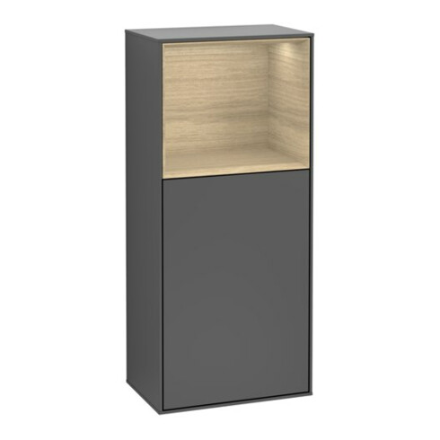 V&B Seitenschrank Finion 41,8x93,6cm, l, Rg ob Oa ven, Anthrac. m
