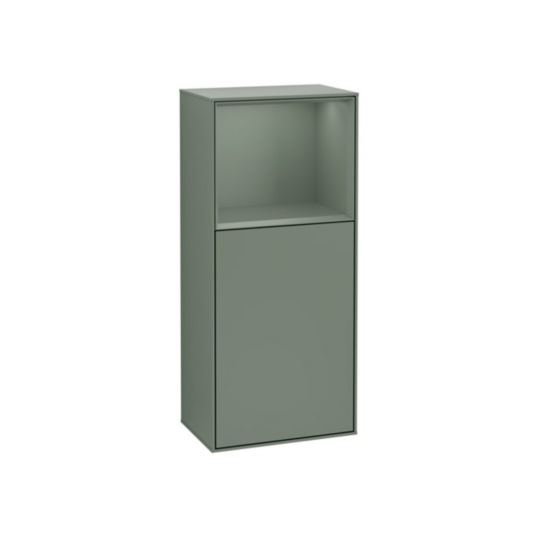 V&B Seitenschrank Finion 41,8x93,6cm, l, Rg ob Oli. m, Oli. m Lac