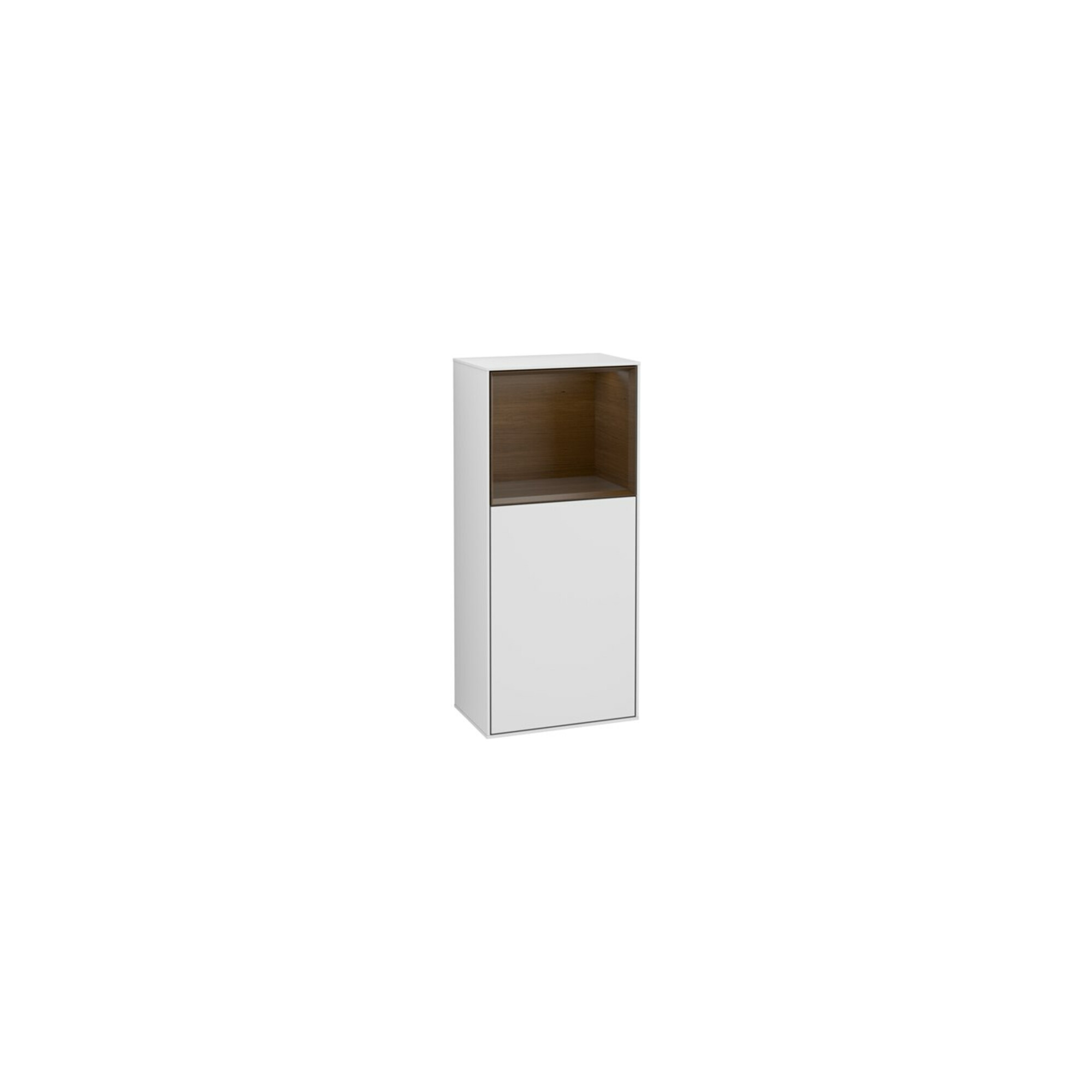 V&B Seitenschrank Finion 41,8x93,6cm, l, Rg ob wal ven, wh. m Lac ; Villeroy & Boch