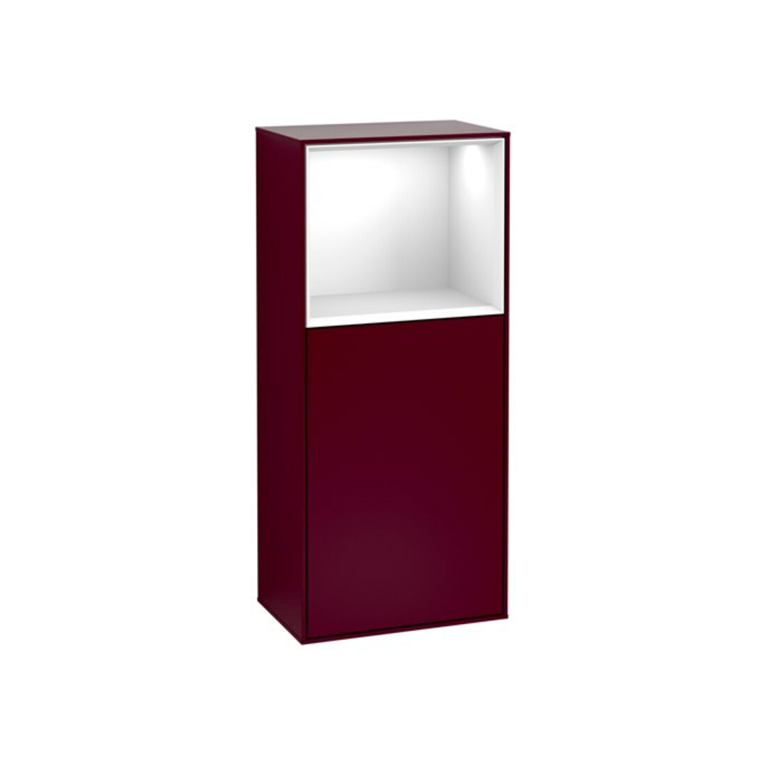 V&B Seitenschrank Finion 41,8x93,6cm, li, Reg ob glo wh., Peo m