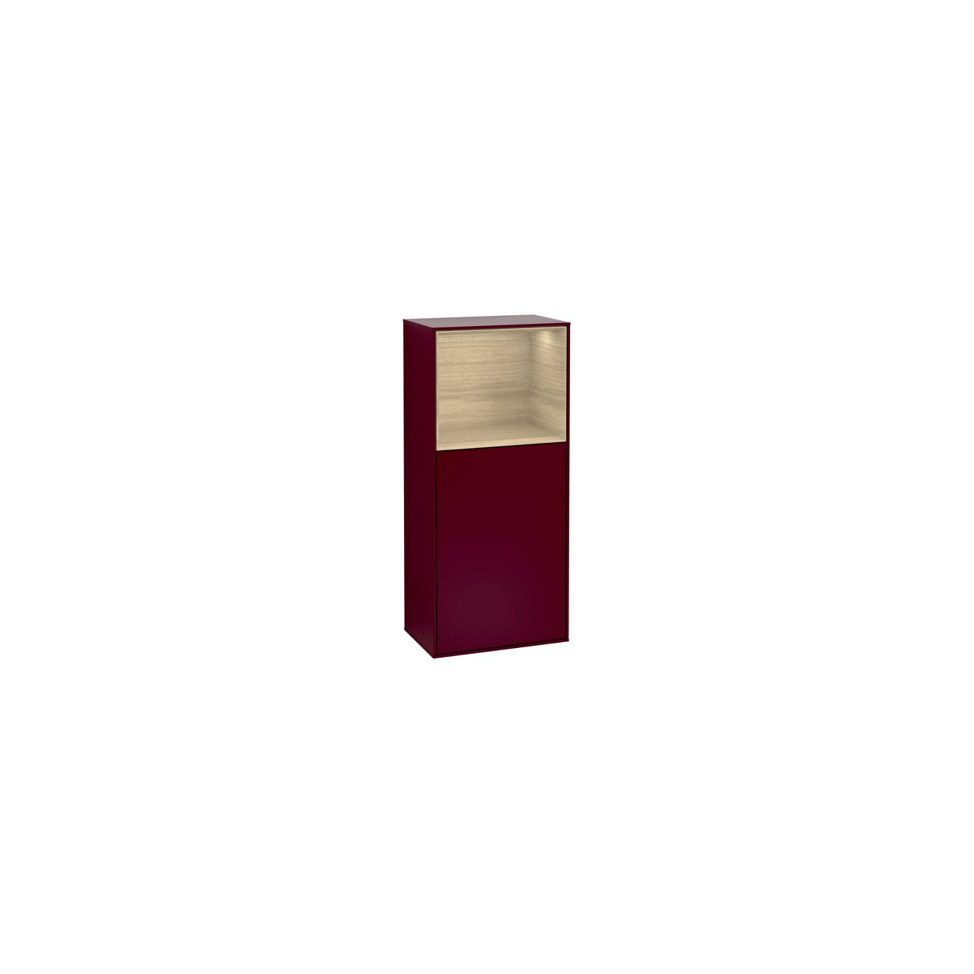 V&B Seitenschrank Finion 41,8x93,6cm, li, Reg ob Oa ven, Peo Matt ; Villeroy & Boch