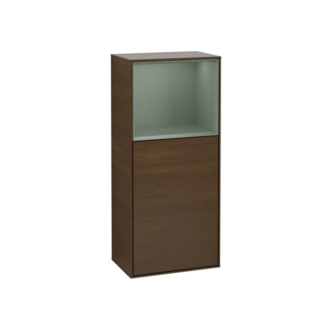 V&B Seitenschrank Finion 41,8x93,6cm, li, Reg ob Oli. m, wal ven
