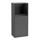 V&B Seitenschrank Finion 41,8x93,6cm, r, Reg ob bla m, Anthrac. m-1