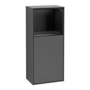 V&B Seitenschrank Finion 41,8x93,6cm, r, Reg ob bla m, Anthrac. m