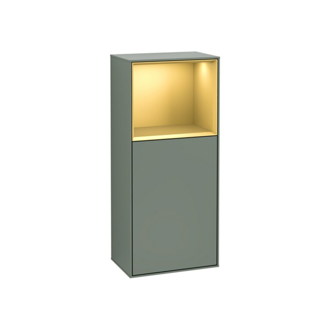 V&B Seitenschrank Finion 41,8x93,6cm, r, Reg ob gol m, Oli. m Lac