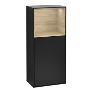 V&B Seitenschrank Finion 41,8x93,6cm, r, Reg ob Oa ven, bla m Lac