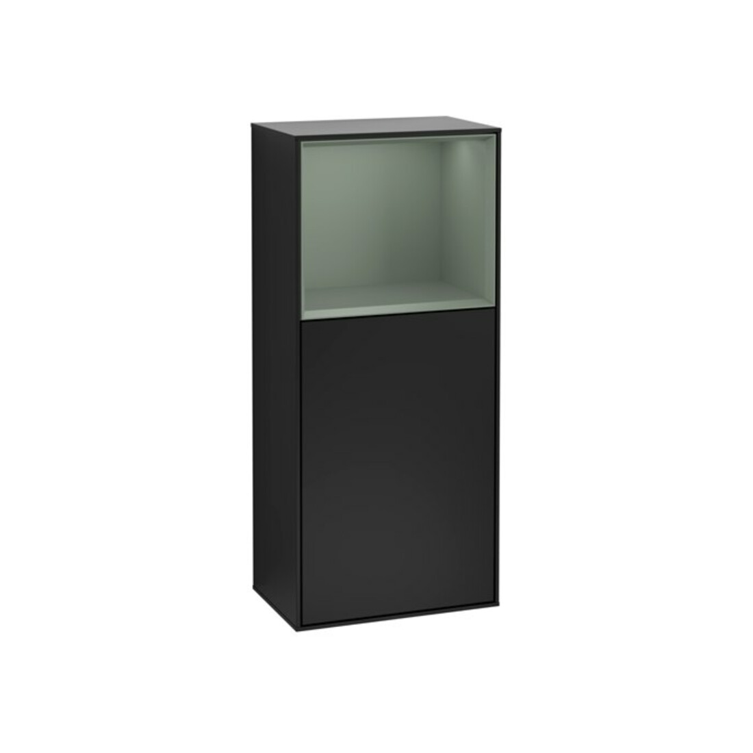 V&B Seitenschrank Finion 41,8x93,6cm, r, Reg ob Oli. m, bla m Lac
