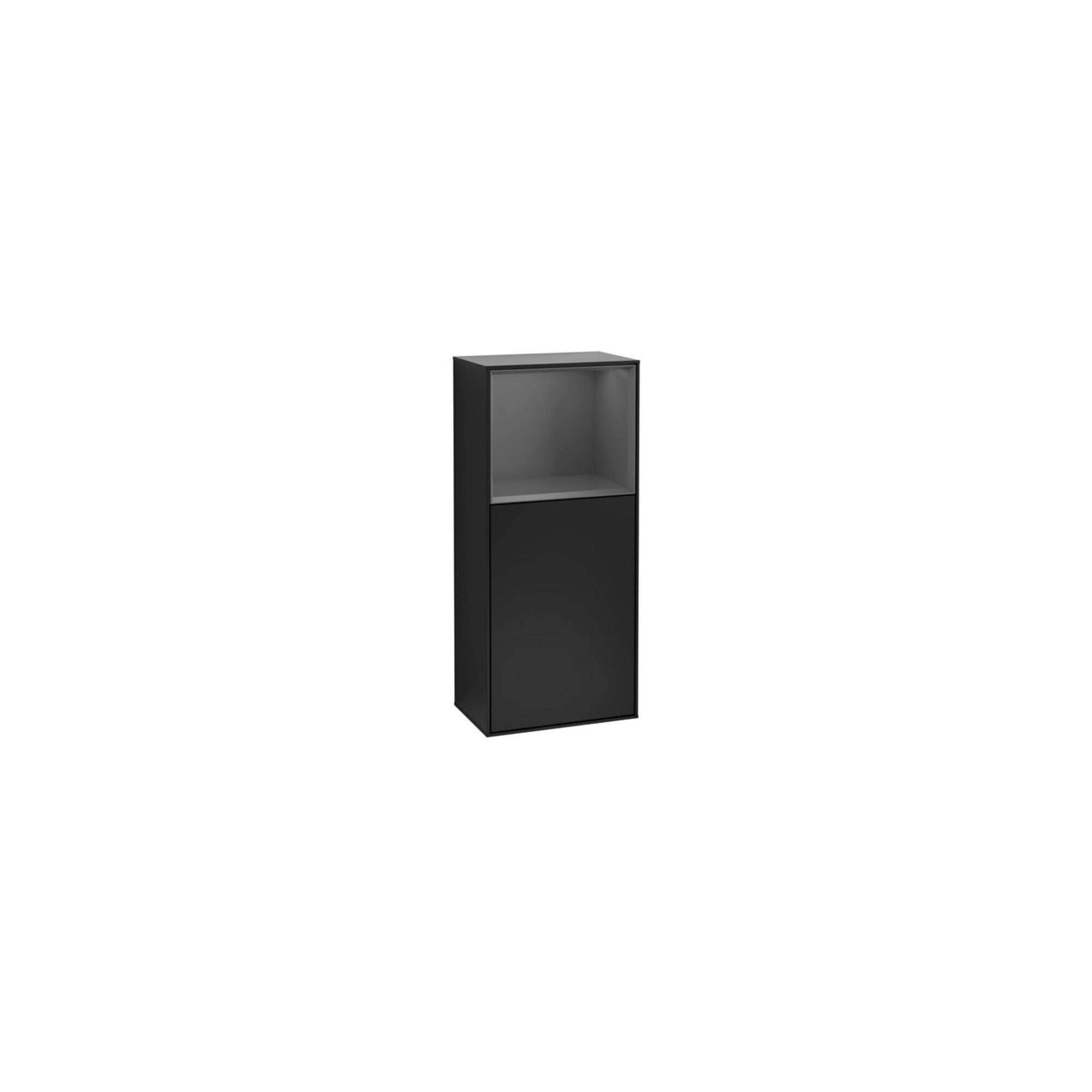 V&B Seitenschrank Finion 41,8x93,6cm, r, Rg o A m, bla m Lac ; Villeroy & Boch