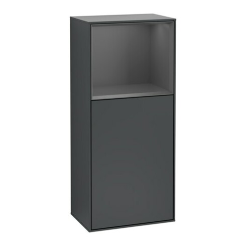 V&B Seitenschrank Finion 41,8x93,6cm, r, Rg o A m, md bl. m Lac