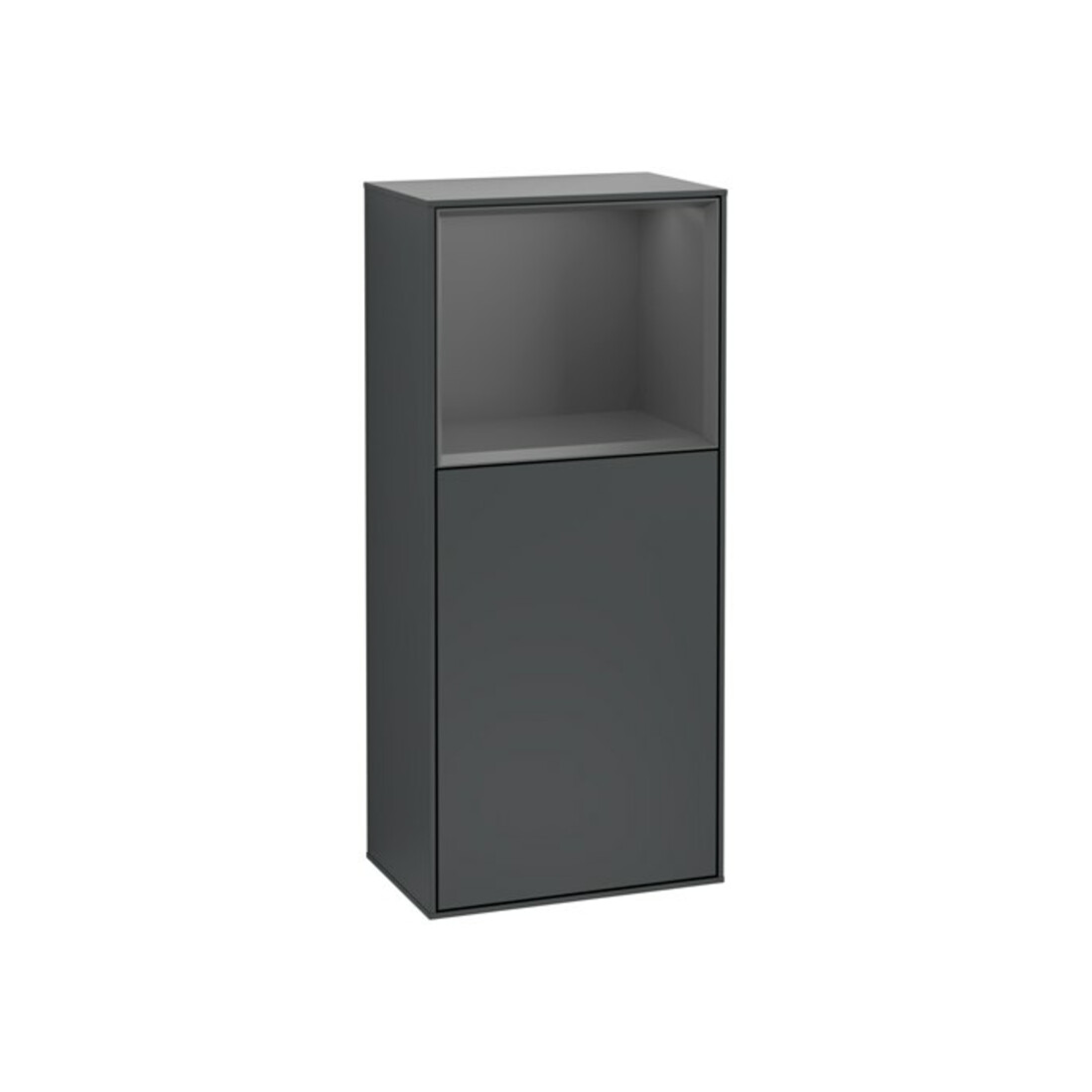 V&B Seitenschrank Finion 41,8x93,6cm, r, Rg o A m, md bl. m Lac