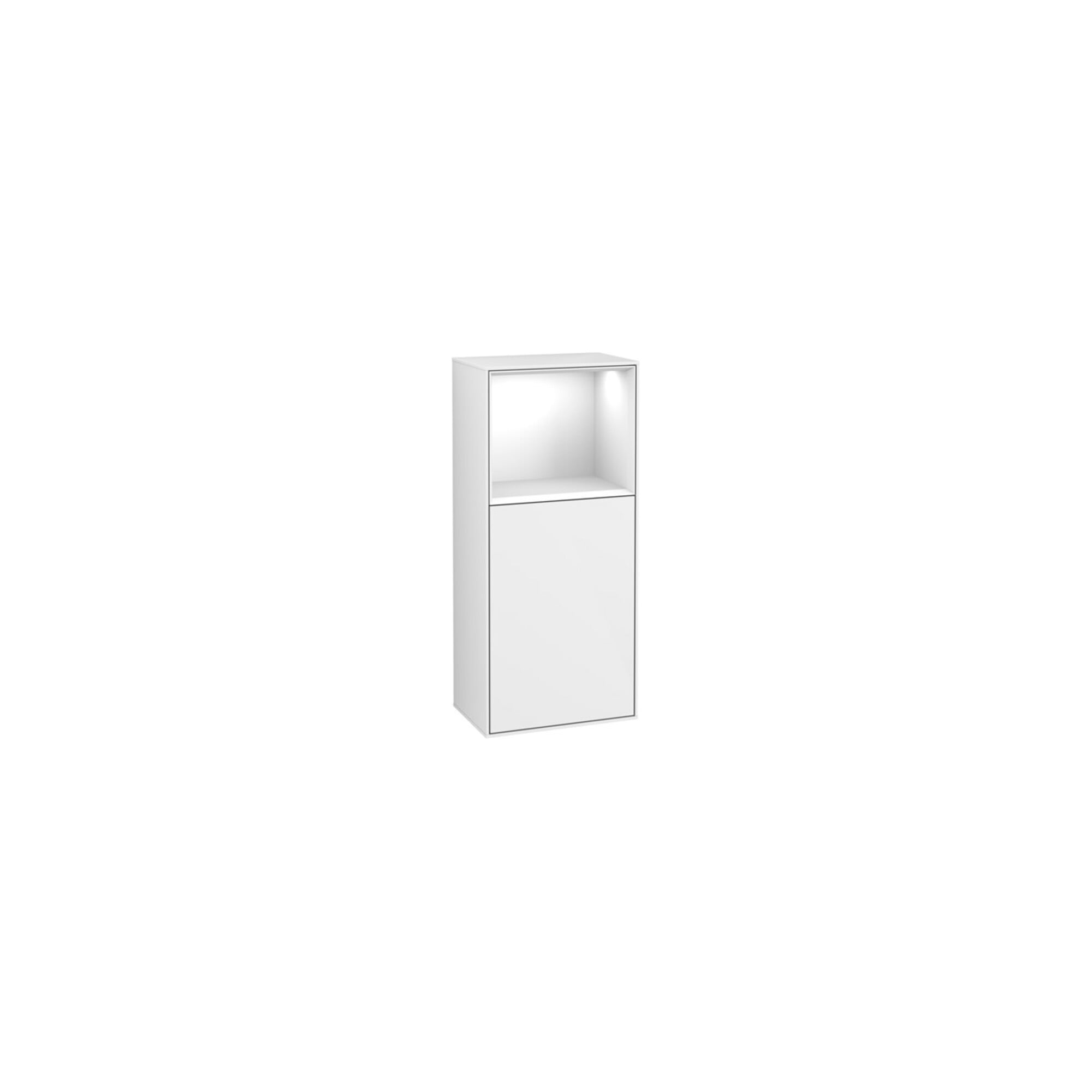 V&B Seitenschrank Finion 41,8x93,6cm, r, Rg o g wh., glo wh. Lac ; Villeroy & Boch