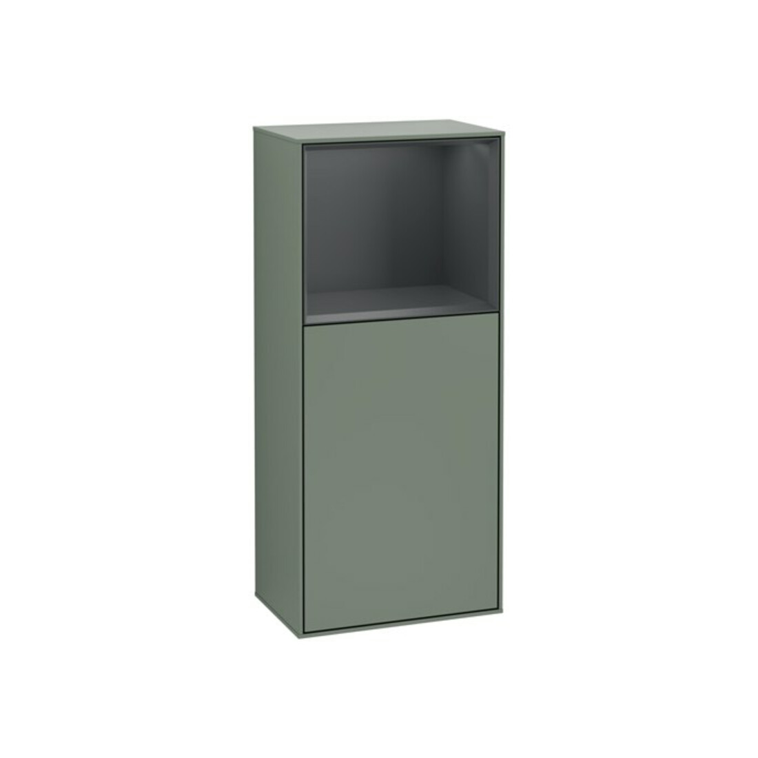 V&B Seitenschrank Finion 41,8x93,6cm, r, Rg o md b m, Oli. m Lac