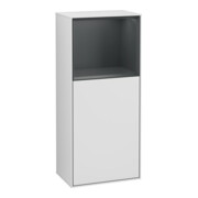 V&B Seitenschrank Finion 41,8x93,6cm, r, Rg o md bl. m, wh. m Lac