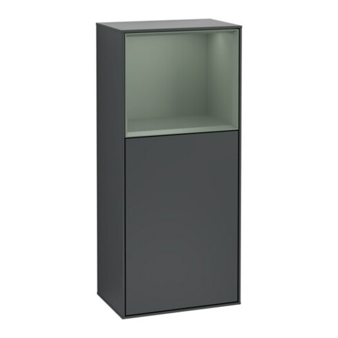 V&B Seitenschrank Finion 41,8x93,6cm, r, Rg o Ol m, md bl. m Lac
