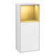 V&B Seitenschrank Finion 41,8x93,6cm, r, Rg ob gol m, glo wh. Lac-1