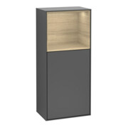 V&B Seitenschrank Finion 41,8x93,6cm, r, Rg ob Oa ven, Anthrac. m