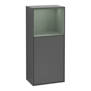 V&B Seitenschrank Finion 41,8x93,6cm, r, Rg ob Oli. m, Anthrac. m
