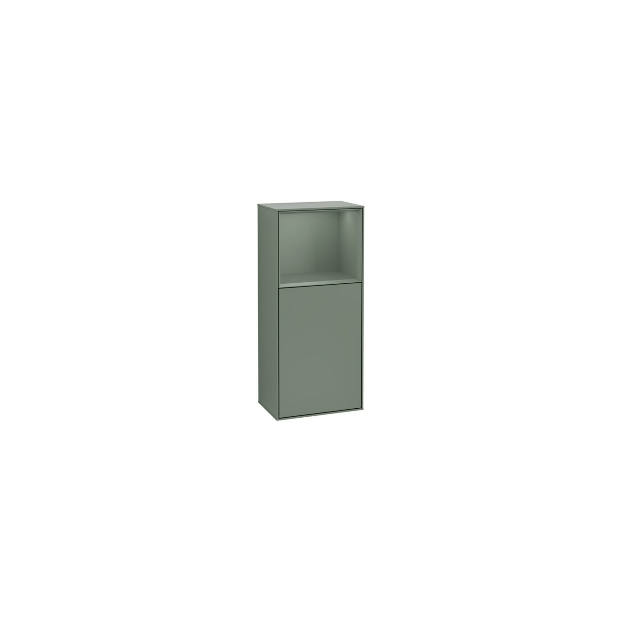 V&B Seitenschrank Finion 41,8x93,6cm, r, Rg ob Oli. m, Oli. m Lac ; Villeroy & Boch