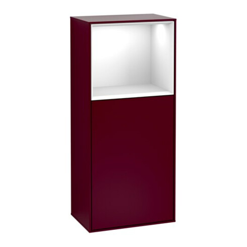 V&B Seitenschrank Finion 41,8x93,6cm, re, Reg ob glo wh., Peo m
