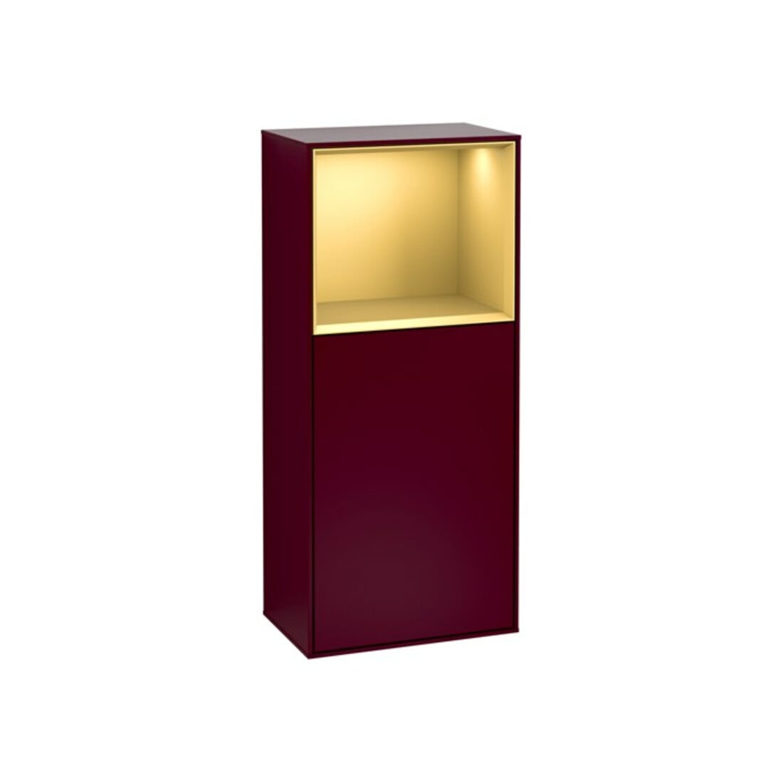 V&B Seitenschrank Finion 41,8x93,6cm, re, Reg ob gol m, Peo Matt