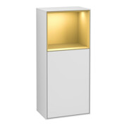 V&B Seitenschrank Finion 41,8x93,6cm, re, Reg ob gol m, wh. m Lac