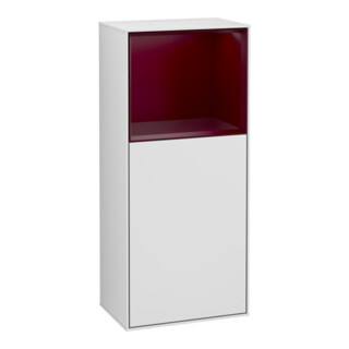 V&B Seitenschrank Finion 41,8x93,6cm, re, Reg ob Peo m, wh. m Lac