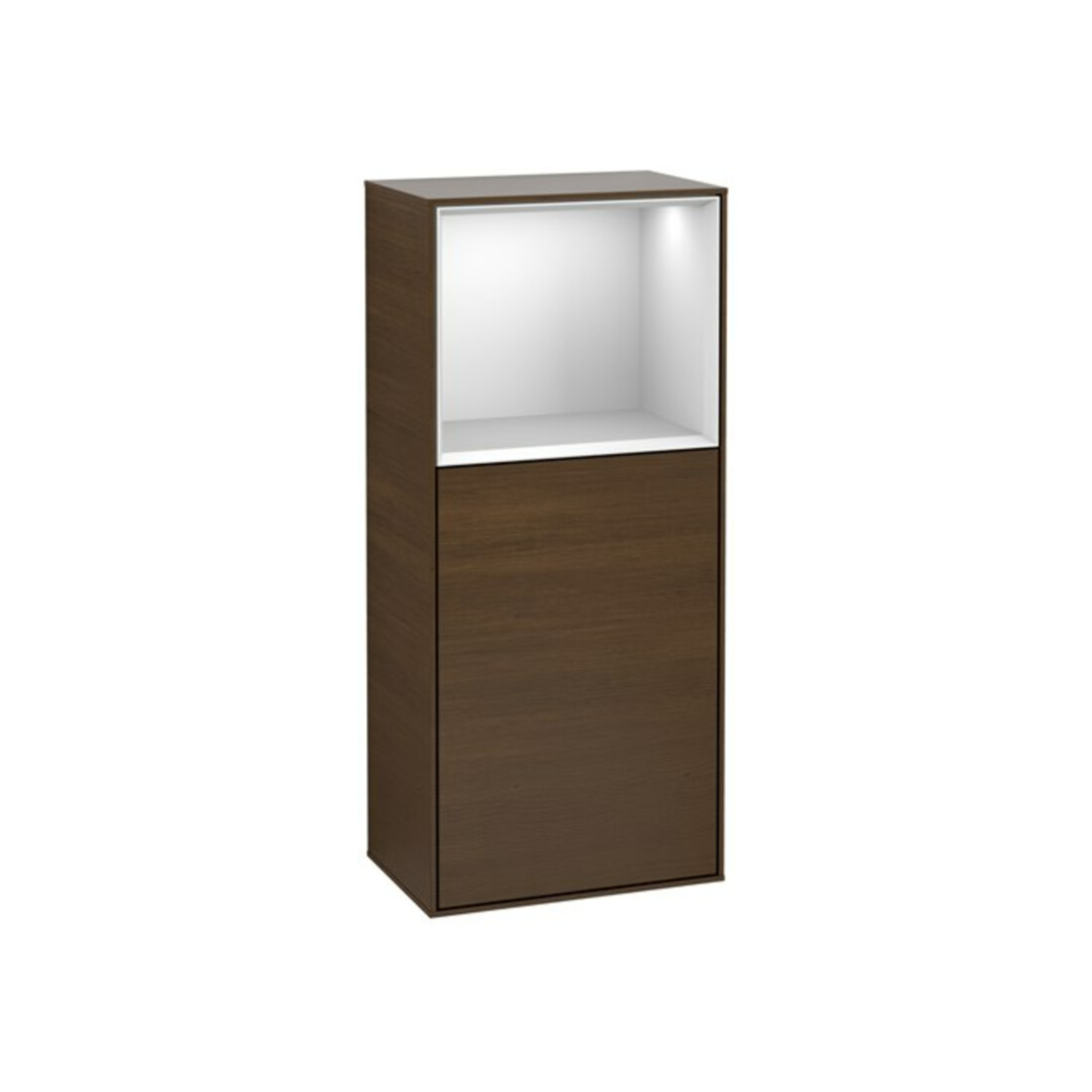 V&B Seitenschrank Finion 41,8x93,6cm, re, Reg ob wh. m, wal ven