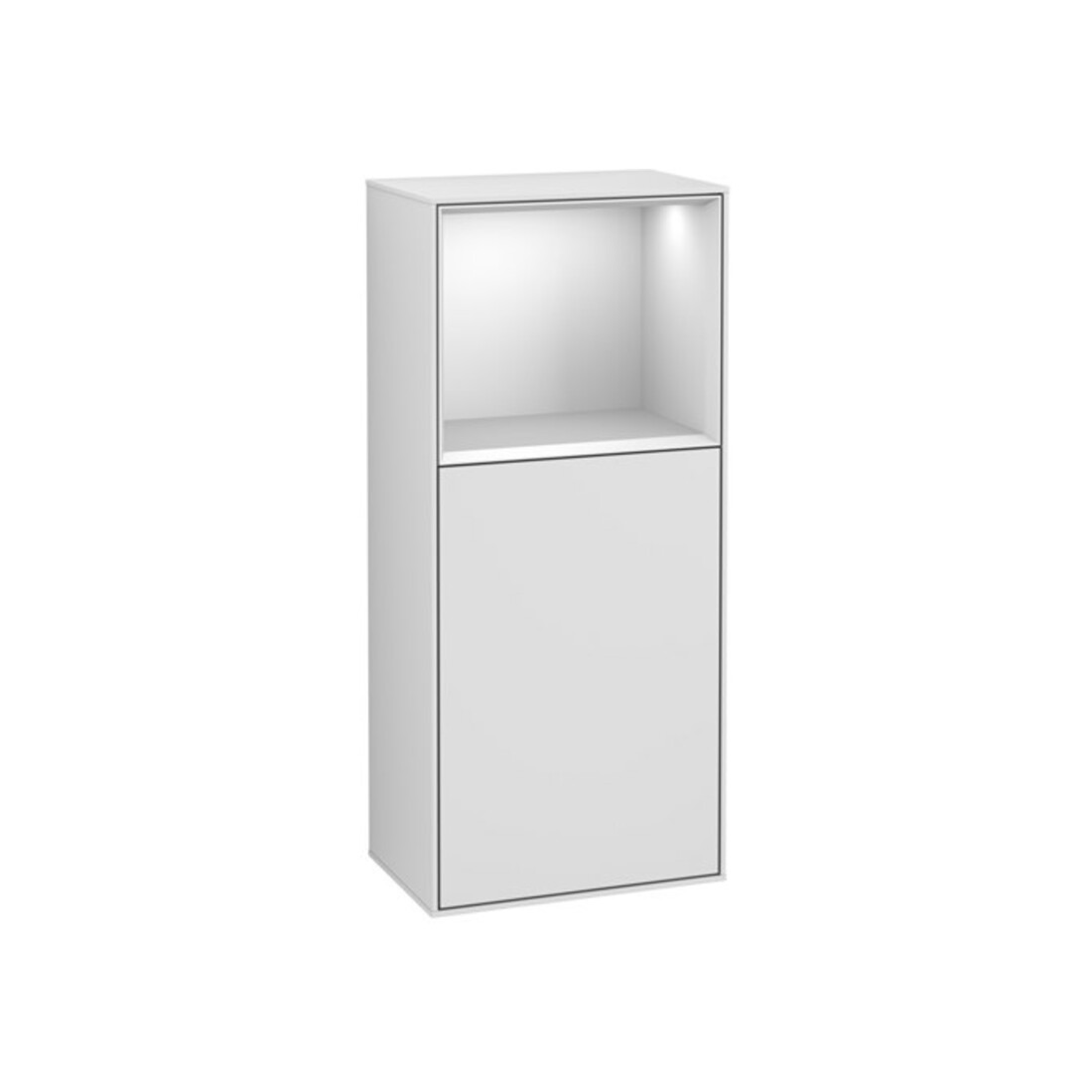 V&B Seitenschrank Finion 41,8x93,6cm, re, Reg ob wh. m, wh. m Lac