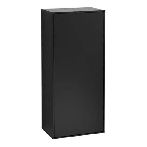 V&B Seitenschrank Finion 41,8x93,6x27cm, Anschl li, bla m lacquer