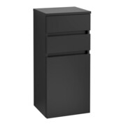 V&B Seitenschrank Legato 40x87x35cm, Anschl re, bl Matt Lacquer