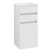 V&B Seitenschrank Legato 40x87x35cm, Anschl rechts, Glossy White