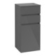 V&B Seitenschrank Legato 40x87x35cm, Anschlag links, Glossy Grey-1