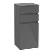V&B Seitenschrank Legato 40x87x35cm, Anschlag links, Glossy Grey