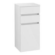 V&B Seitenschrank Legato 40x87x35cm, Anschlag links, Glossy White