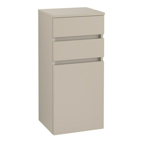 V&B Seitenschrank Legato 40x87x35cm, Anschlag links, Soft Grey