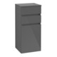 V&B Seitenschrank Legato 40x87x35cm, Anschlag rechts, Glossy Grey-1