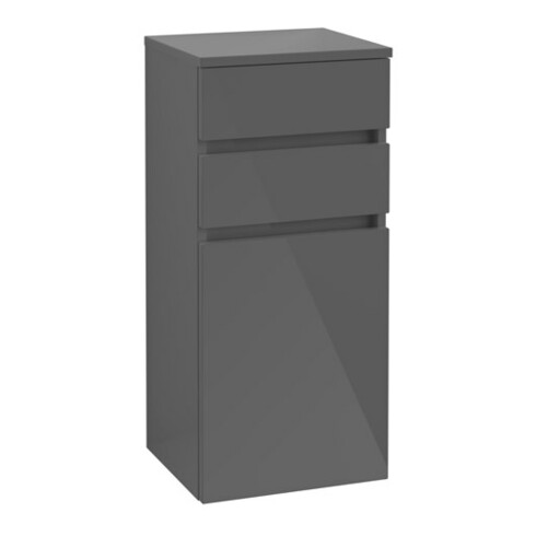 V&B Seitenschrank Legato 40x87x35cm, Anschlag rechts, Glossy Grey