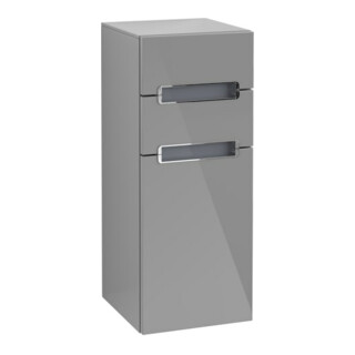 V&B Seitenschrank Subway 2.0 35,6x85,7cm, li, Gr. chr, we, glo grey