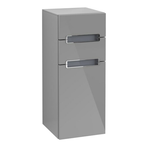 V&B Seitenschrank Subway 2.0 35,6x85,7cm, li, Gr. chr, we, glo grey