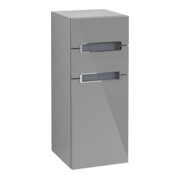 V&B Seitenschrank Subway 2.0 35,6x85,7cm, li, Gr. chr, we, glo grey