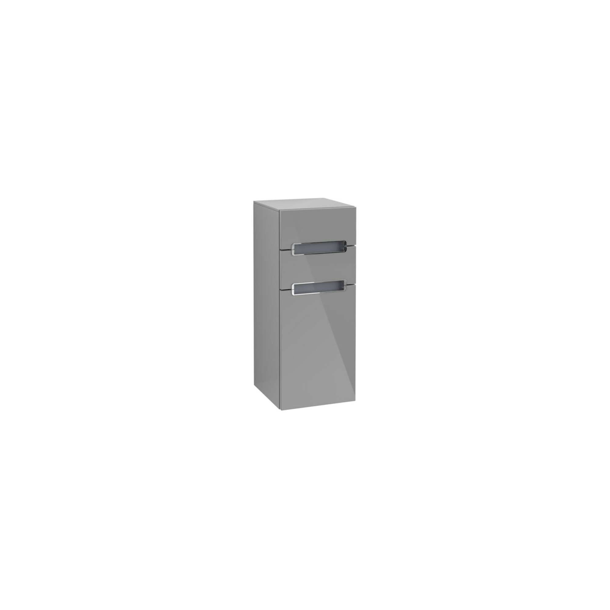 V&B Seitenschrank Subway 2.0 35,6x85,7cm, li, Gr. chr, we, glo grey ; Villeroy & Boch