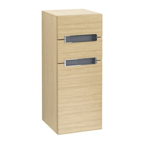 V&B Seitenschrank Subway 2.0 35,6x85,7cm, li, Gr. chr, we, nordic oak