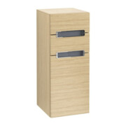V&B Seitenschrank Subway 2.0 35,6x85,7cm, li, Gr. chr, we, nordic oak