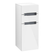 V&B Seitenschrank Subway 2.0 35,6x85,7cm, R, Gr cr, gr, glo wh.