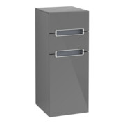 V&B Seitenschrank Subway 2.0 35,6x85,7cm, R, Gr cr, silbergr., glo Gr