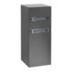 V&B Seitenschrank Subway 2.0 35,6x85,7cm, re, Gr. chr, we, bl ma Lac-1