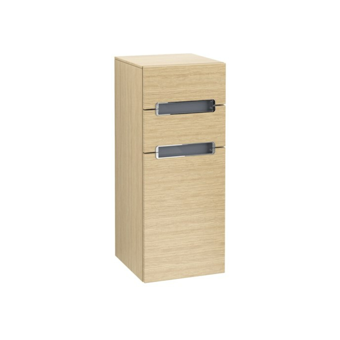 V&B Seitenschrank Subway 2.0 35,6x85,7cm, re, Gr. chr, we, nordic oak
